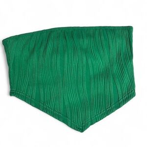 SHEIN Green Ribbed Tube Top